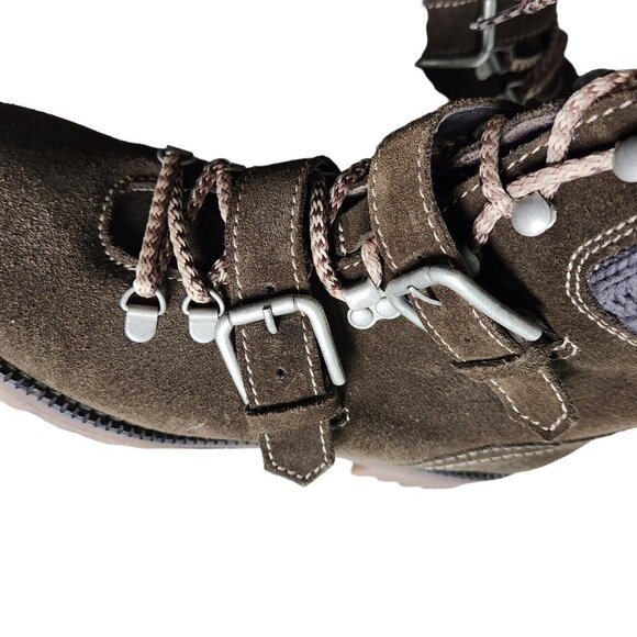 Bos & Co Corral Shoes Women's 38 7.5 Brown Waterproof Suede Boots Lace Up - Picture 10 of 10